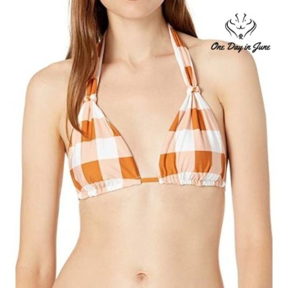 Vicious Young Babes Knotted Halter Bikini Top Swimsuit Size M